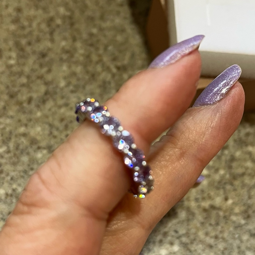 Common Lines Eternity Ring Viola - image 7